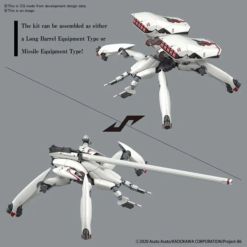 Maquette hg reginleif long barrel /missile 1/148